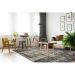 Tapete Rimma Street Retangular Veludo (200x250) Cinza