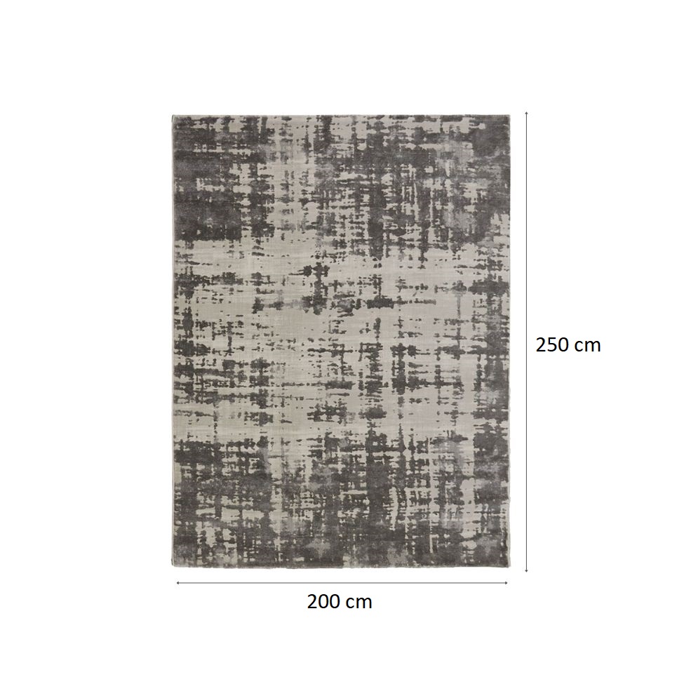 Tapete Rimma Street Retangular Veludo (200x250) Cinza