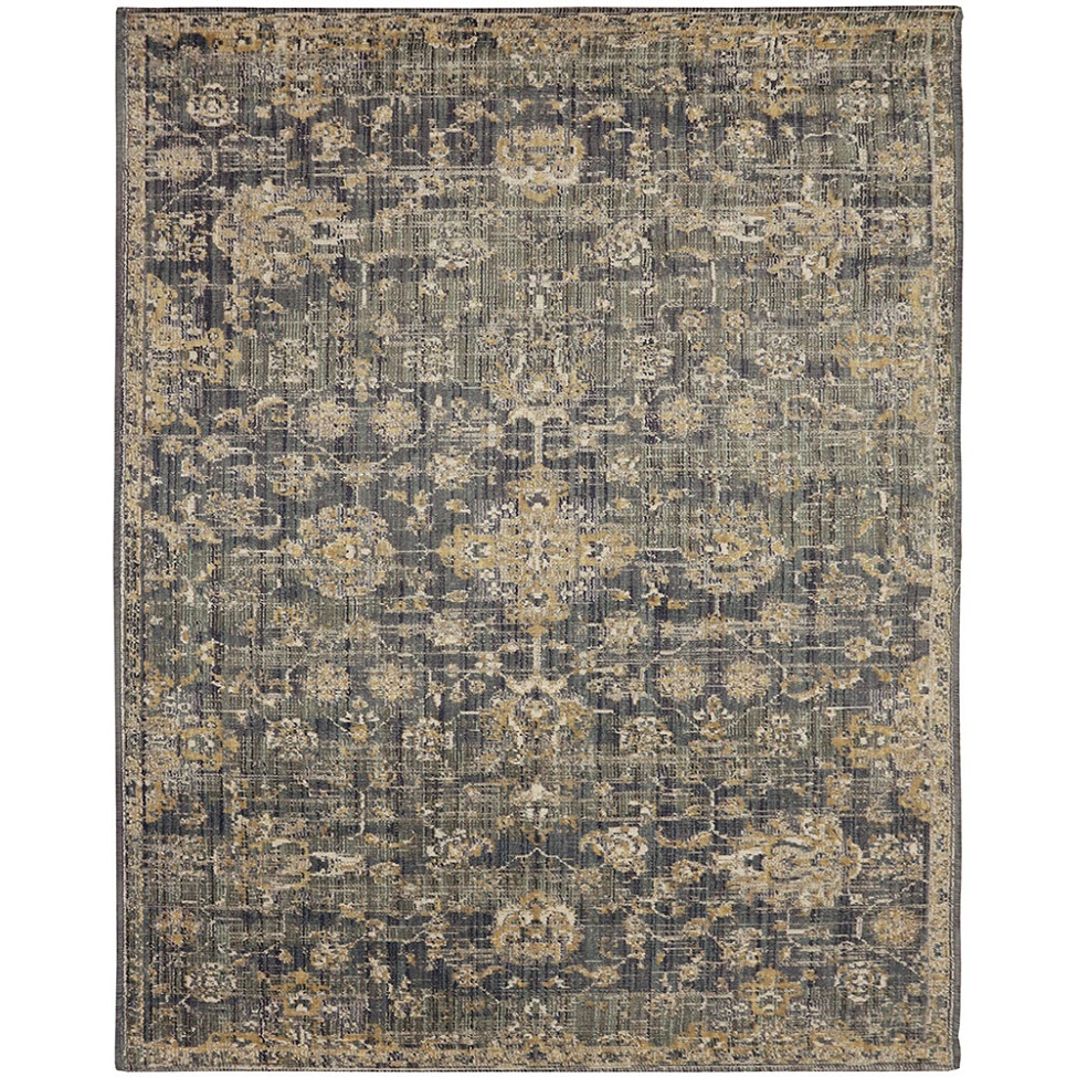 Tapete Rosimarie Blue Retangular Veludo (200x250) Cinza