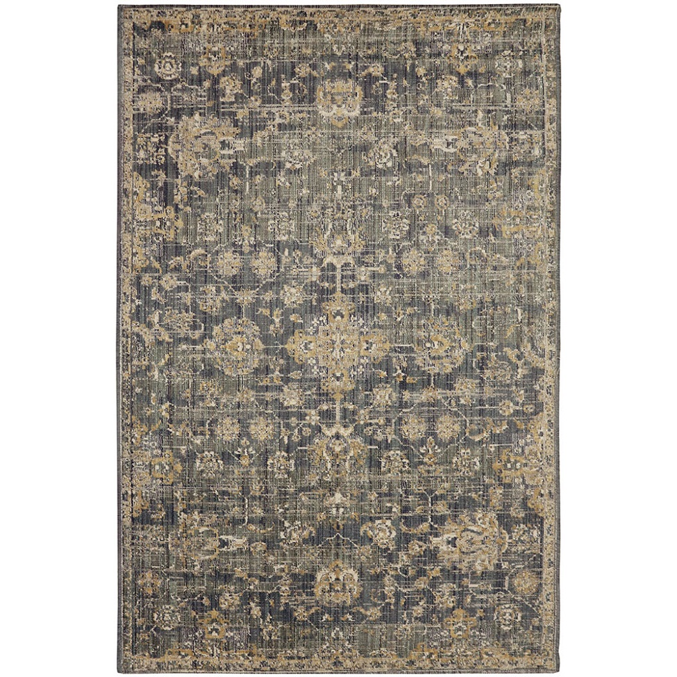 Tapete Rosimarie Blue Retangular Veludo (200x300) Cinza
