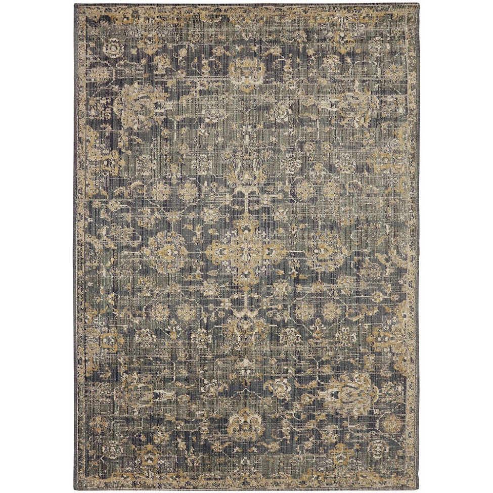 Tapete Rosimarie Blue Retangular Veludo (250x350) Cinza
