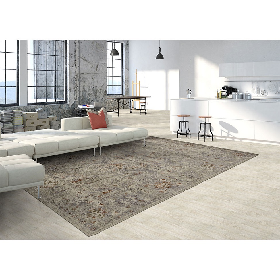 Tapete Rosimarie Bronze Retangular Veludo (250x350) Cinza
