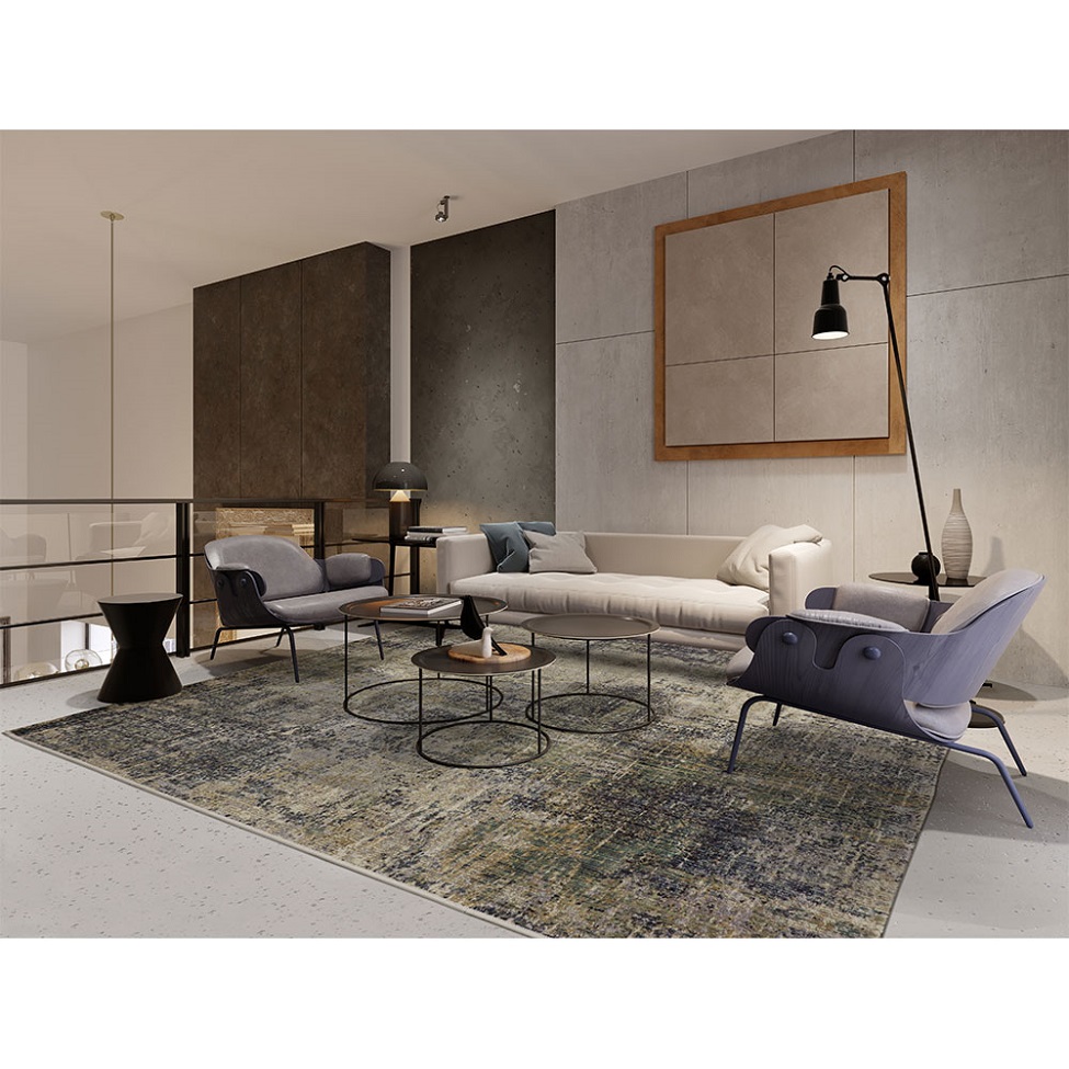 Tapete Rosimarie Platinum Retangular Veludo (200x250) Cinza