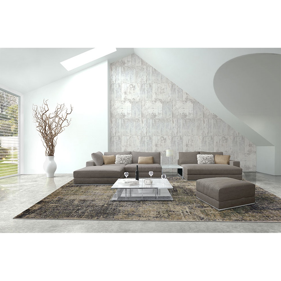 Tapete Rosimarie Platinum Retangular Veludo (250x350) Cinza