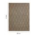 Tapete Sarja Retangular Roselan (100x150) Bambu e Preto
