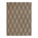 Tapete Sarja Retangular Roselan (100x150) Bege e Preto