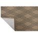 Tapete Sarja Retangular Roselan (100x150) Bege e Preto