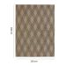 Tapete Sarja Retangular Roselan (150x200) Bege e Preto