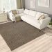 Tapete Sarja Retangular Roselan (200x250) Fibra e Preto