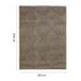 Tapete Sarja Retangular Roselan (200x250) Fibra e Preto