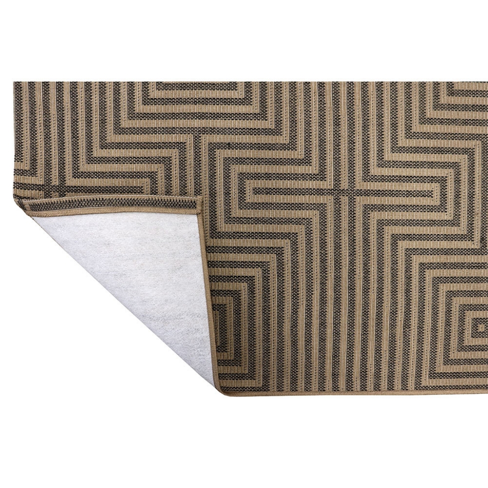 Tapete Sarja Retangular Roselan (200x250) Fibra e Preto