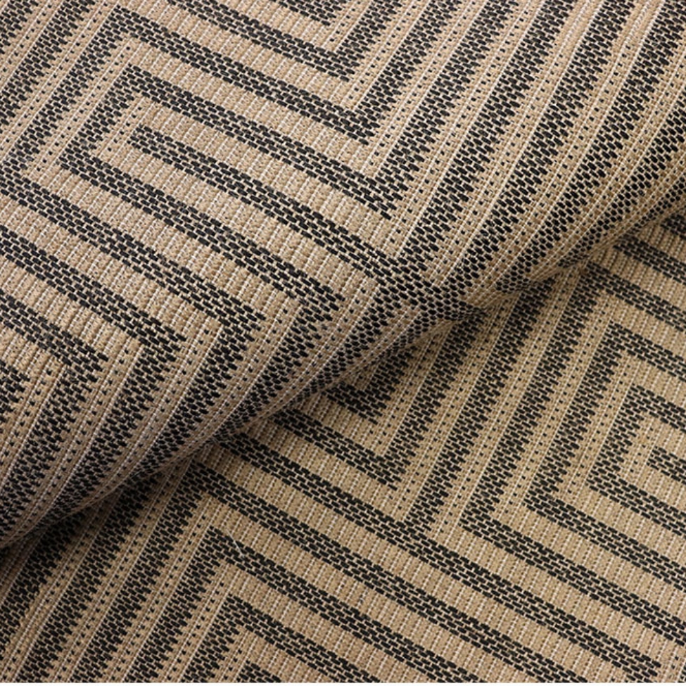 Tapete Sarja Retangular Roselan (200x250) Fibra e Preto