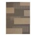 Tapete Sarja Retangular Roselan (200x250) Palha e Preto
