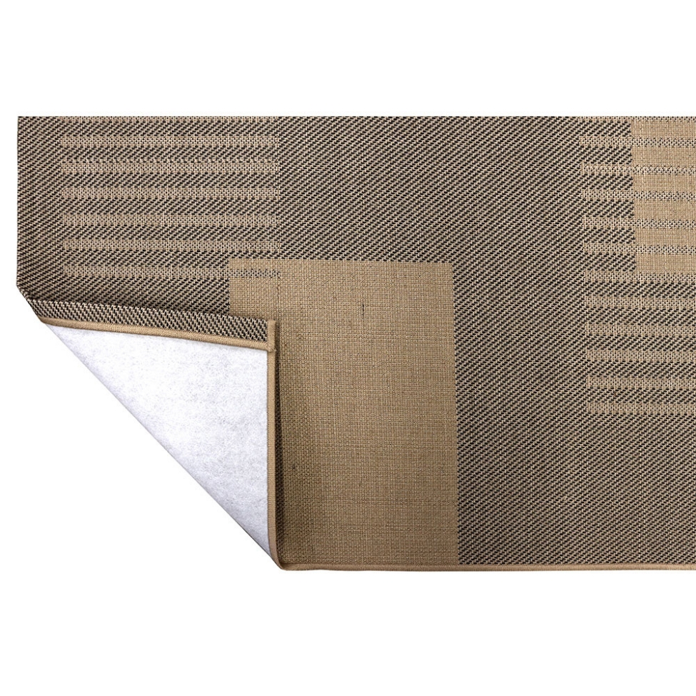Tapete Sarja Retangular Roselan (200x250) Palha e Preto
