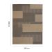 Tapete Sarja Retangular Roselan (200x300) Palha e Preto
