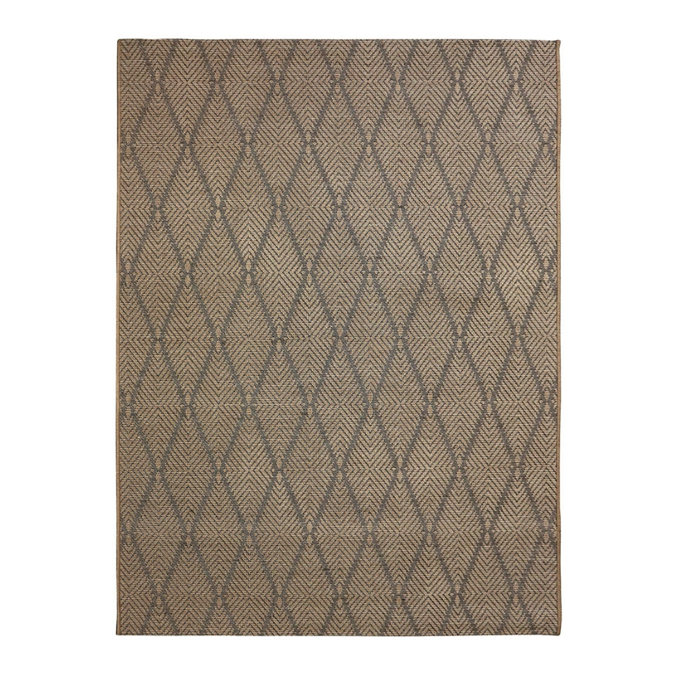 Tapete Sarja Retangular Roselan (50x100) Bambu e Preto