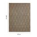 Tapete Sarja Retangular Roselan (50x100) Bambu e Preto