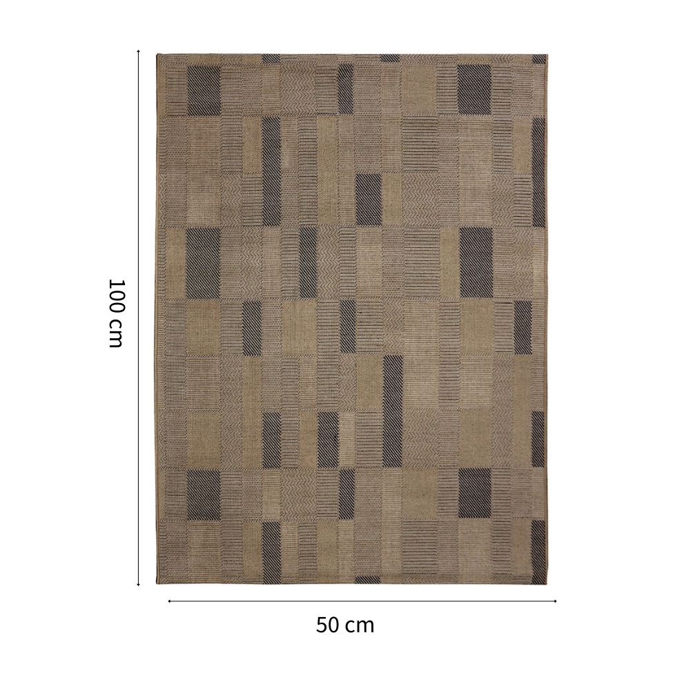 Tapete Sarja Retangular Roselan (50x100) Marrom