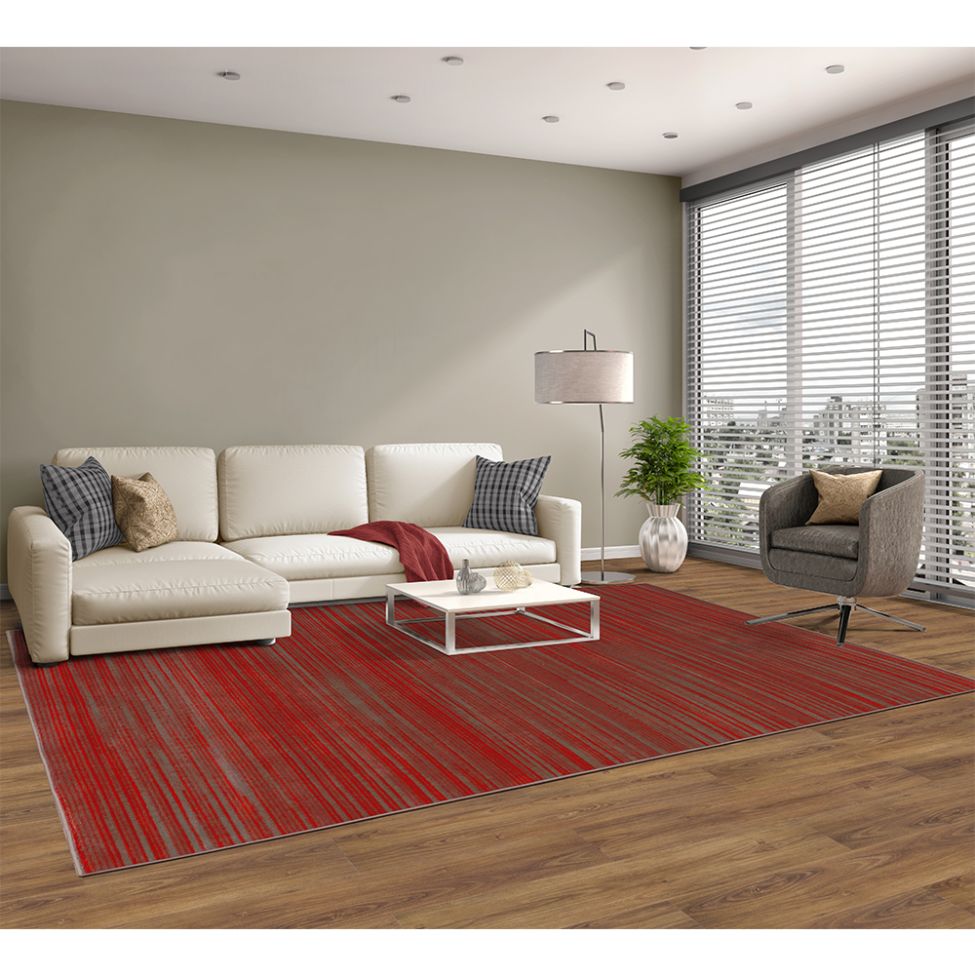 Tapete School Retangular Polipropileno (200x290) Vermelho