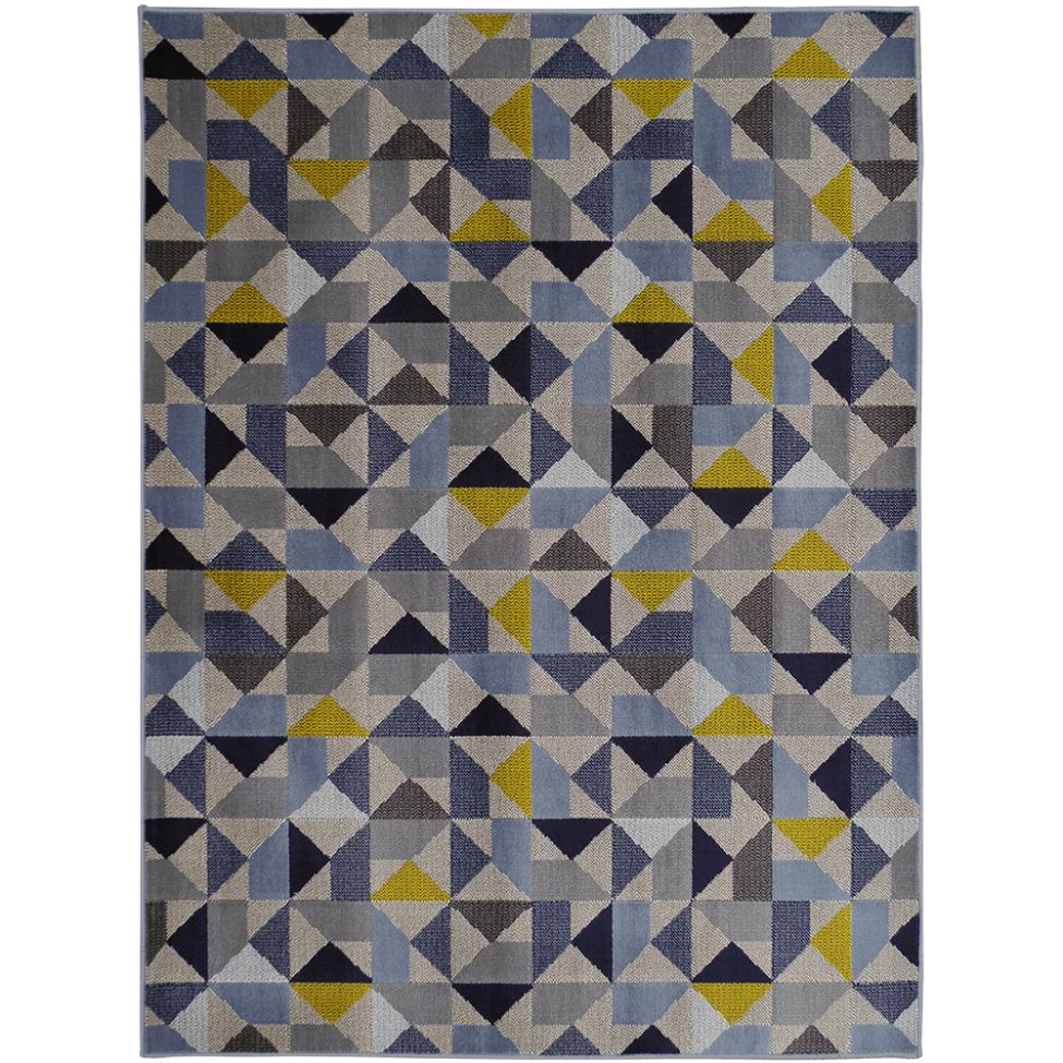 Tapete School Retangular Polipropileno (250x350) Azul