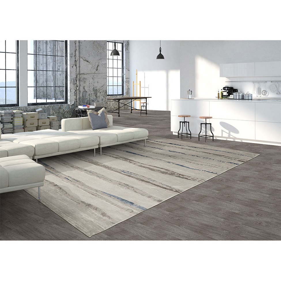 Tapete Selena Conde Retangular Veludo (250x350) Cinza