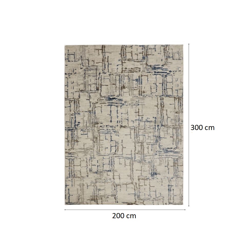 Tapete Selena Reno Retangular Veludo (200x300) Cinza