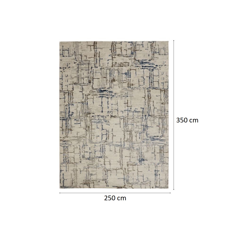 Tapete Selena Reno Retangular Veludo (250x350) Cinza