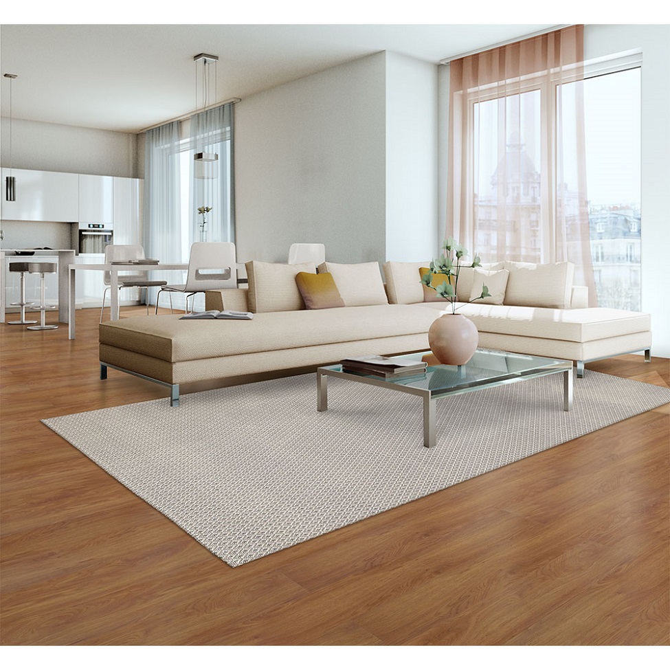 Tapete Serido Cambraia Retangular Bouclé (175x280) Bege