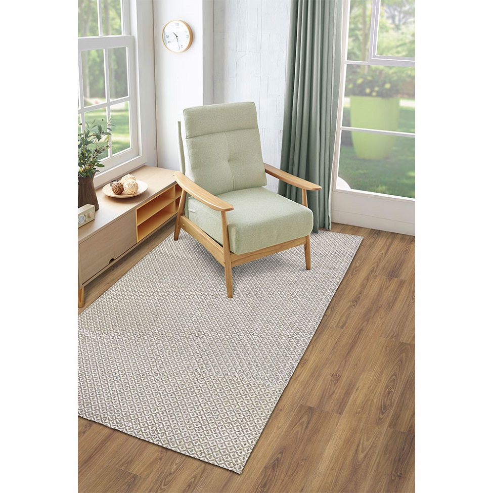 Tapete Serido Cambraia Retangular Bouclé (75x150) Bege
