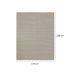 Tapete Serido Crepe Retangular Bouclé (175x220) Bege