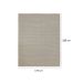 Tapete Serido Crepe Retangular Bouclé (175x280) Bege