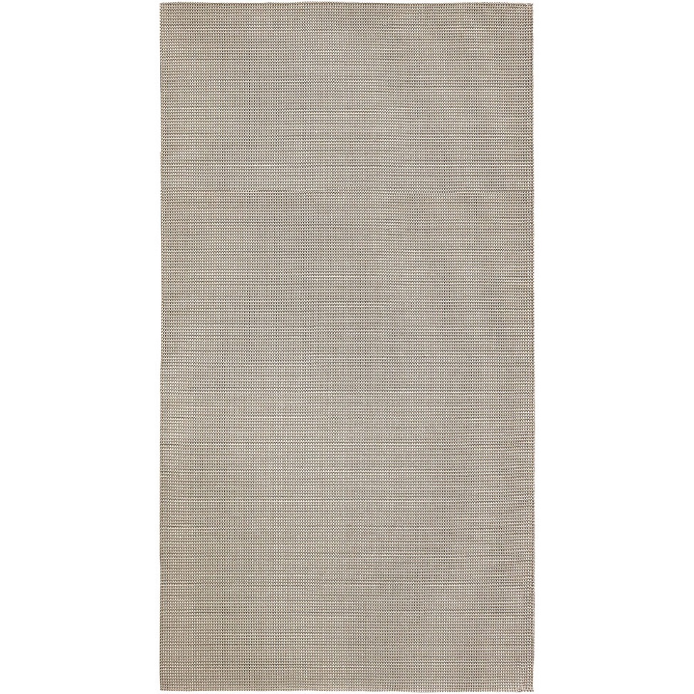 Tapete Serido Crepe Retangular Bouclé (175x320) Bege