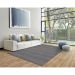 Tapete Serido Retangular Polipropileno (142x220) Grey e Navy