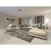 Tapete Serido Retangular Polipropileno (192x250) Cream e Taupe