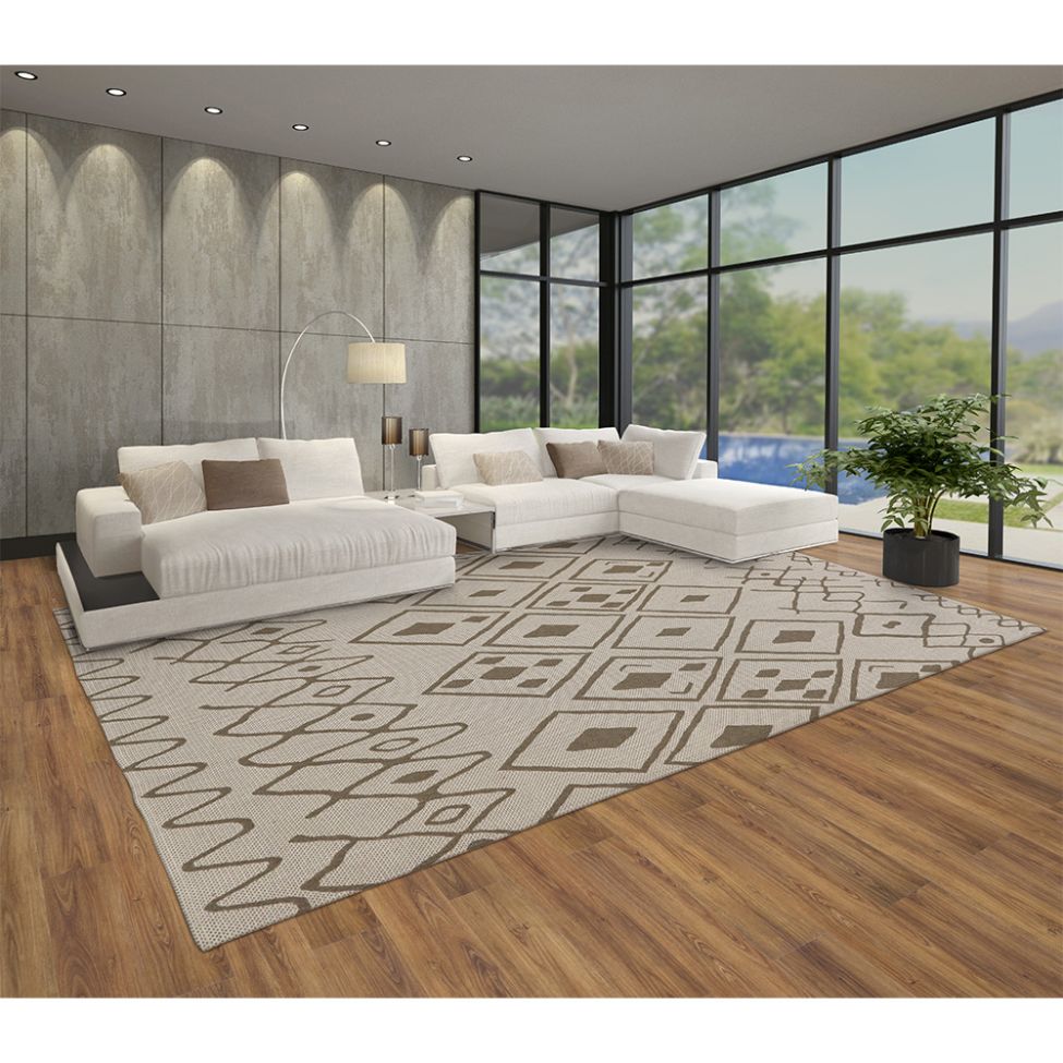 Tapete Serido Retangular Polipropileno (230x300) Bege