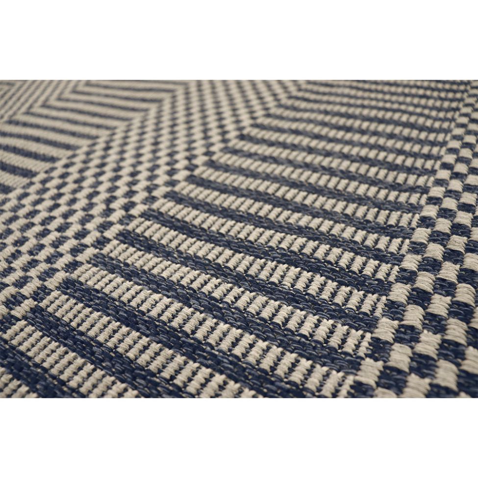 Tapete Serido Retangular Polipropileno (230x300) Grey e Navy