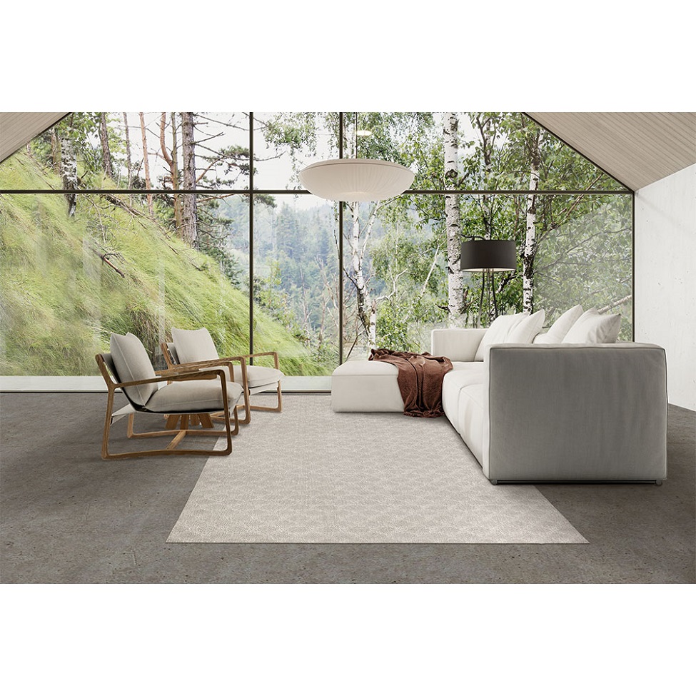 Tapete Serido Richelieu Retangular Bouclé (175x280) Bege