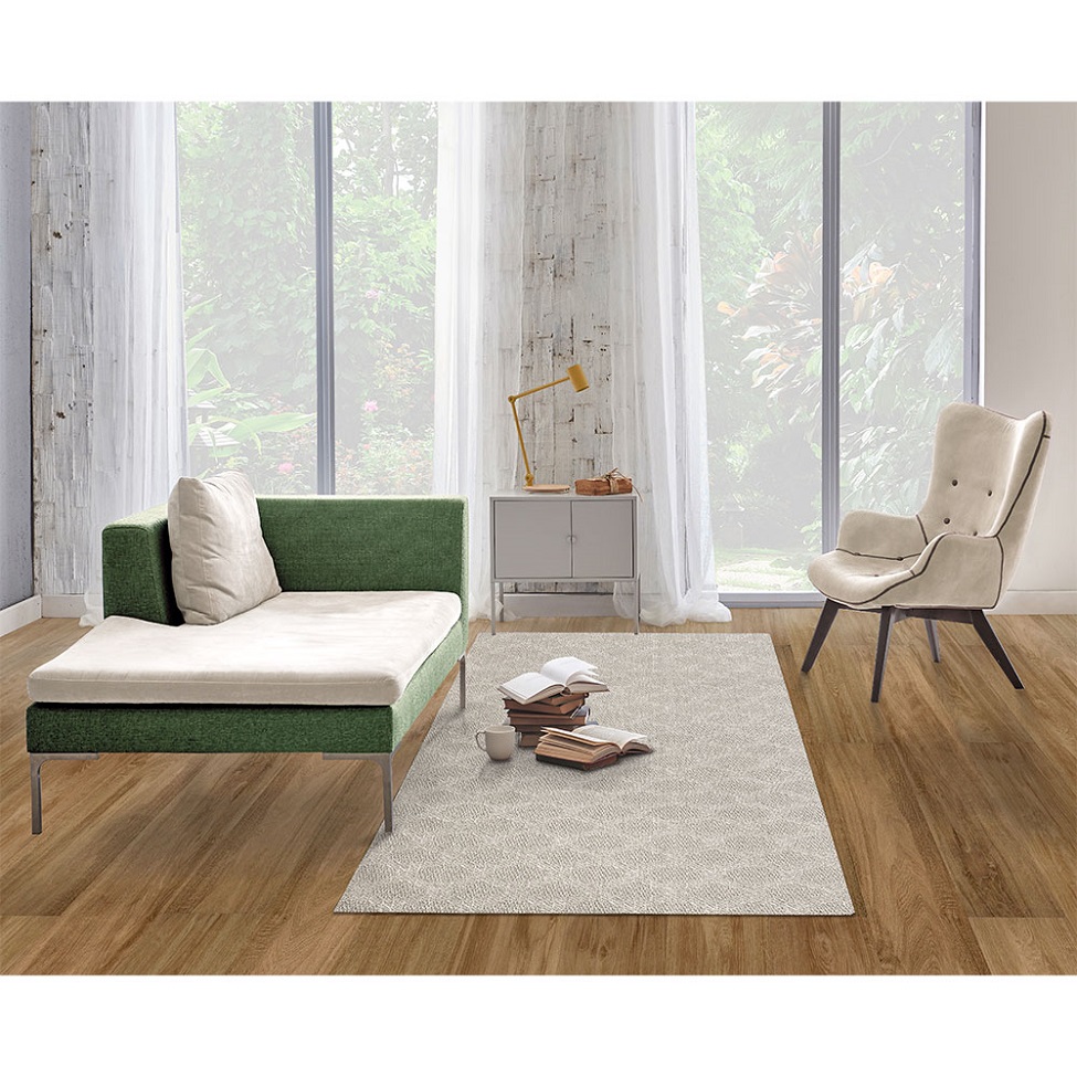 Tapete Serido Richelieu Retangular Bouclé (75x150) Bege