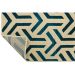 Tapete Supreme Retangular Polipropileno (100x150) Bege e Azul