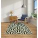 Tapete Supreme Retangular Polipropileno (100x150) Bege e Azul