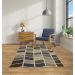 Tapete Supreme Retangular Polipropileno (100x150) Cinza e Azul