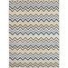 Tapete Supreme Retangular Polipropileno (150x200) Azul e Cinza