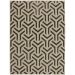 Tapete Supreme Retangular Polipropileno (150x200) Bege e Preto