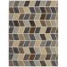 Tapete Supreme Retangular Polipropileno (150x200) Cinza e Azul