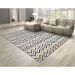 Tapete Supreme Retangular Polipropileno (200x250) Azul e Cinza