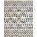 Tapete Supreme Retangular Polipropileno (200x250) Azul e Cinza