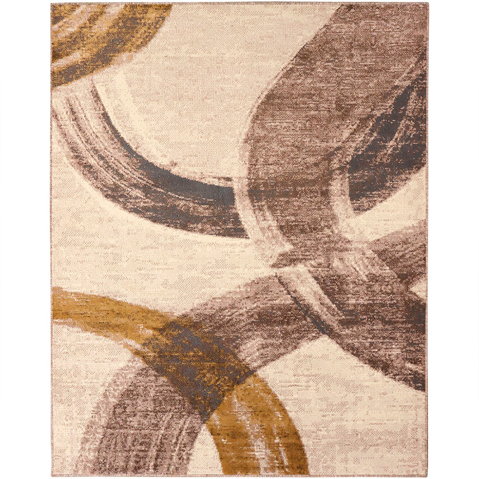 Tapete Supreme Retangular Polipropileno (200x250) Bege e Marrom