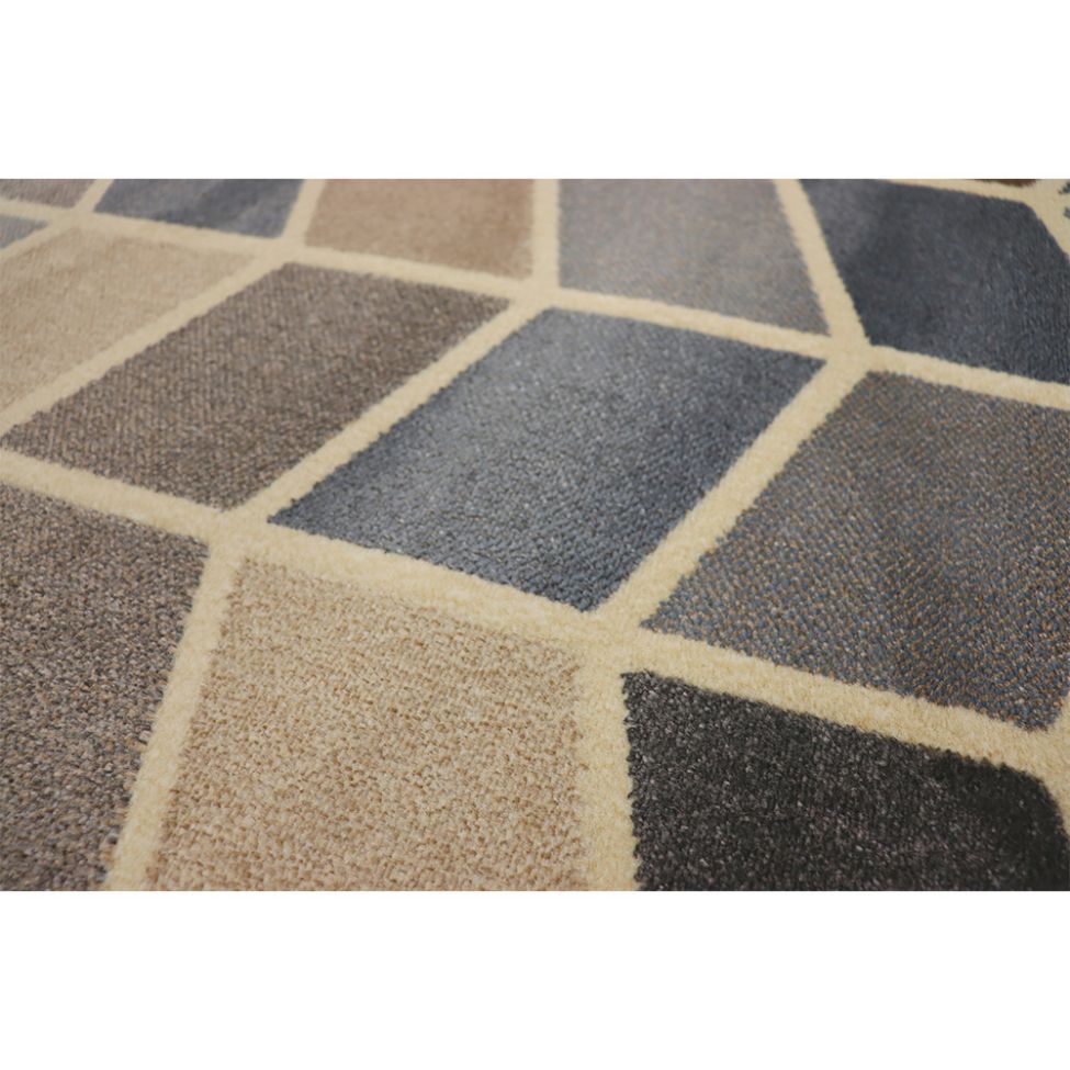Tapete Supreme Retangular Polipropileno (200x300) Cinza e Azul