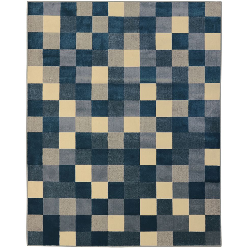 Tapete Supreme Retangular Polipropileno (300x400) Azul