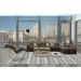Tapete Supreme Retangular Polipropileno (300x400) Azul e Cinza